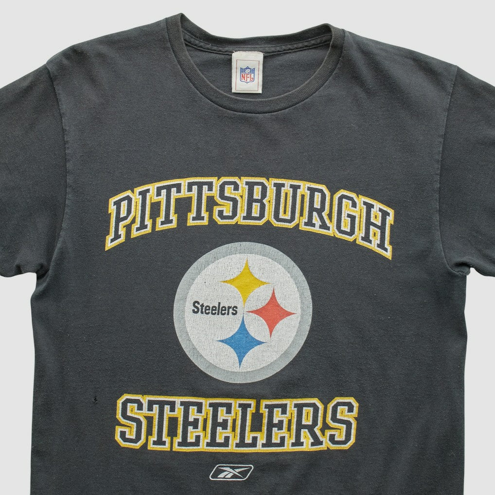 Pittsburgh Steelers Reebok 2000s T-shirt Black Vintage - Fanatics