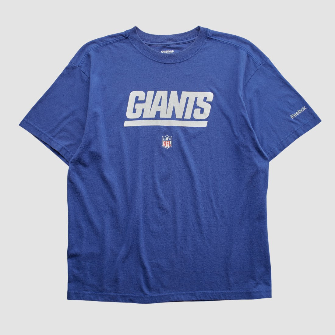 New York Giants Reebok 2000s T-shirt Blue Vintage - Fanatics