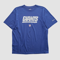 New York Giants Reebok 2000s T-shirt Blue Vintage - Fanatics