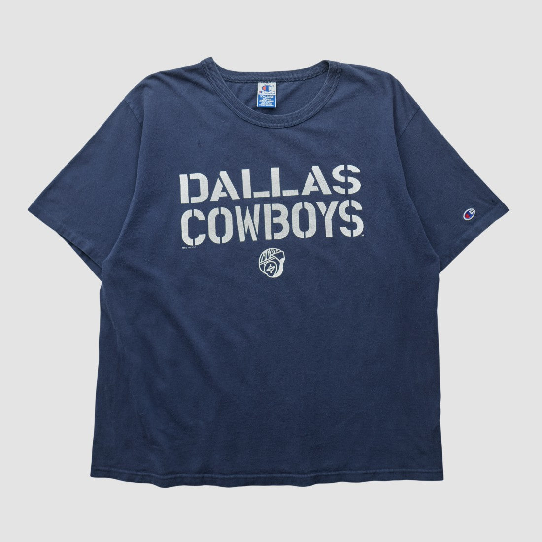 Dallas Cowboys Champion 90s T-shirt Navy Vintage - Fanatics