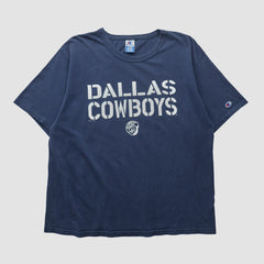 Dallas Cowboys Champion 90s T-shirt Navy Vintage - Fanatics
