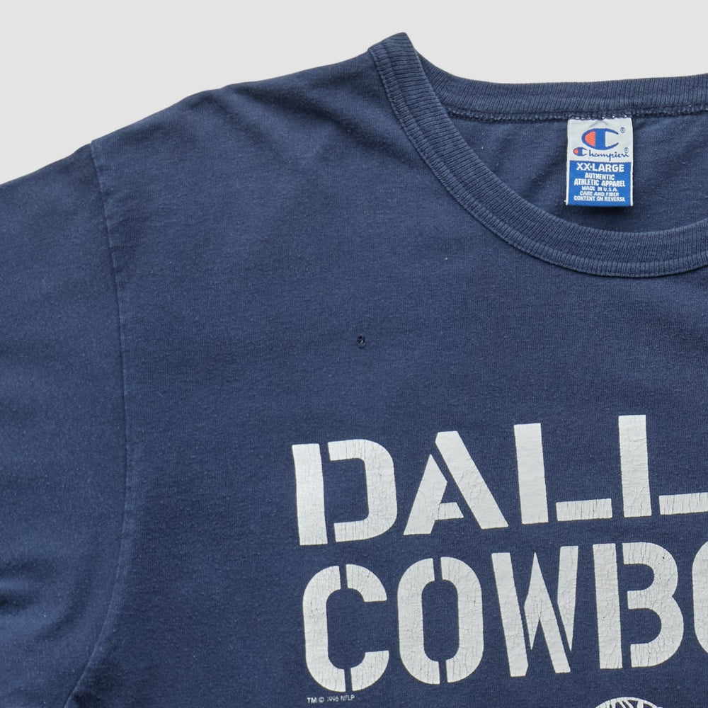 Dallas Cowboys Champion 90s T-shirt Navy Vintage - Fanatics