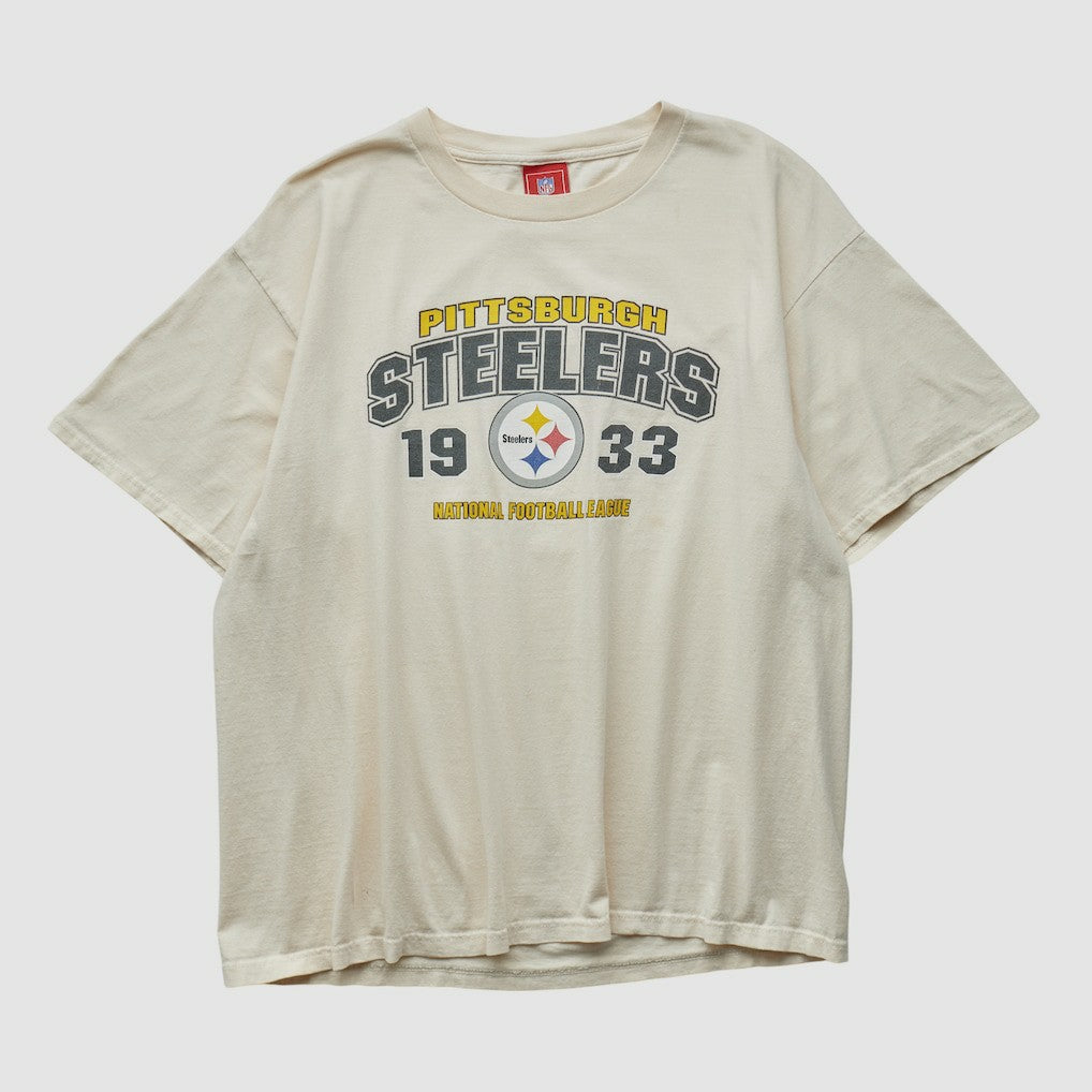 Pittsburgh Steelers NFL 2000s T-shirt Beige Vintage - Fanatics