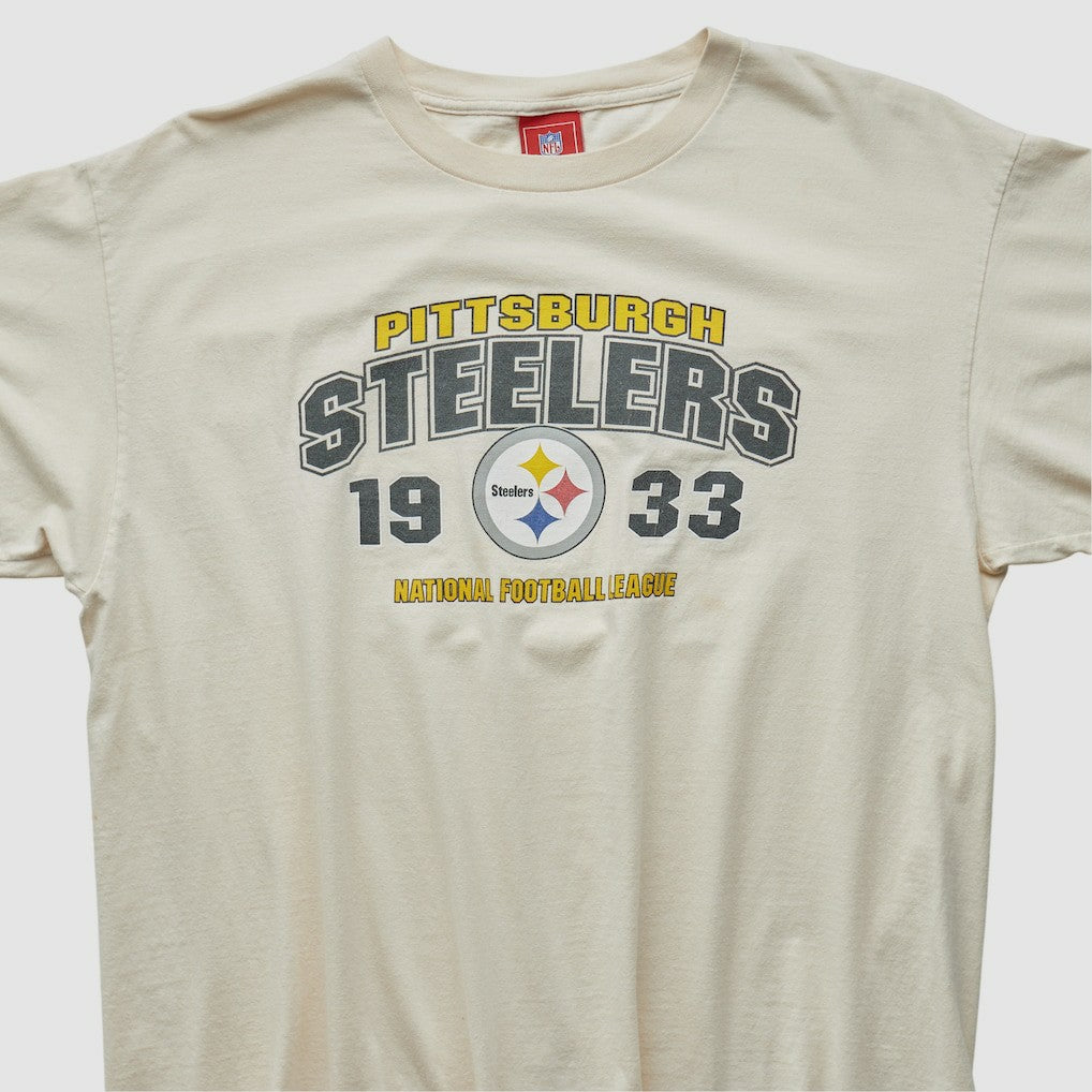 Pittsburgh Steelers NFL 2000s T-shirt Beige Vintage - Fanatics