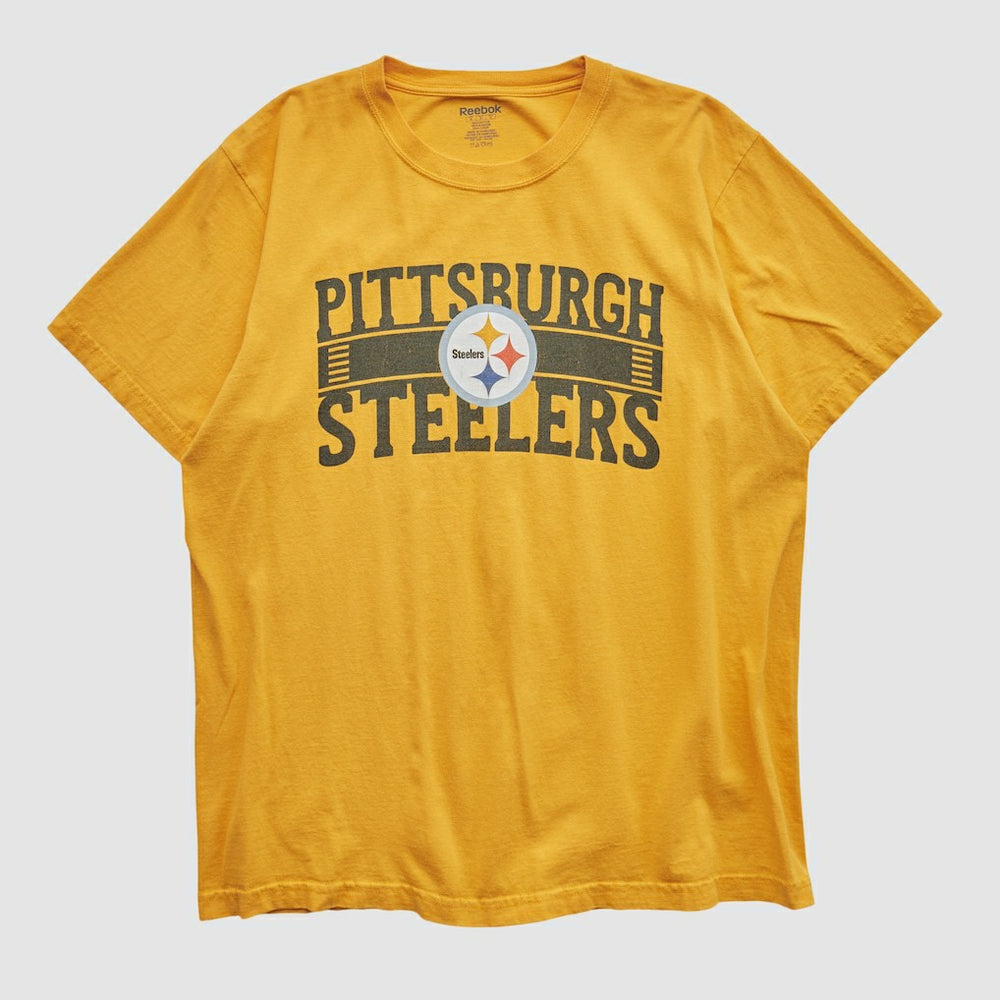 Pittsburgh Steelers Reebok 2000s T-shirt Yellow Vintage - Fanatics