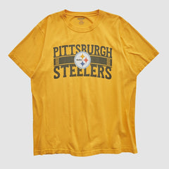 Pittsburgh Steelers Reebok 2000s T-shirt Yellow Vintage - Fanatics