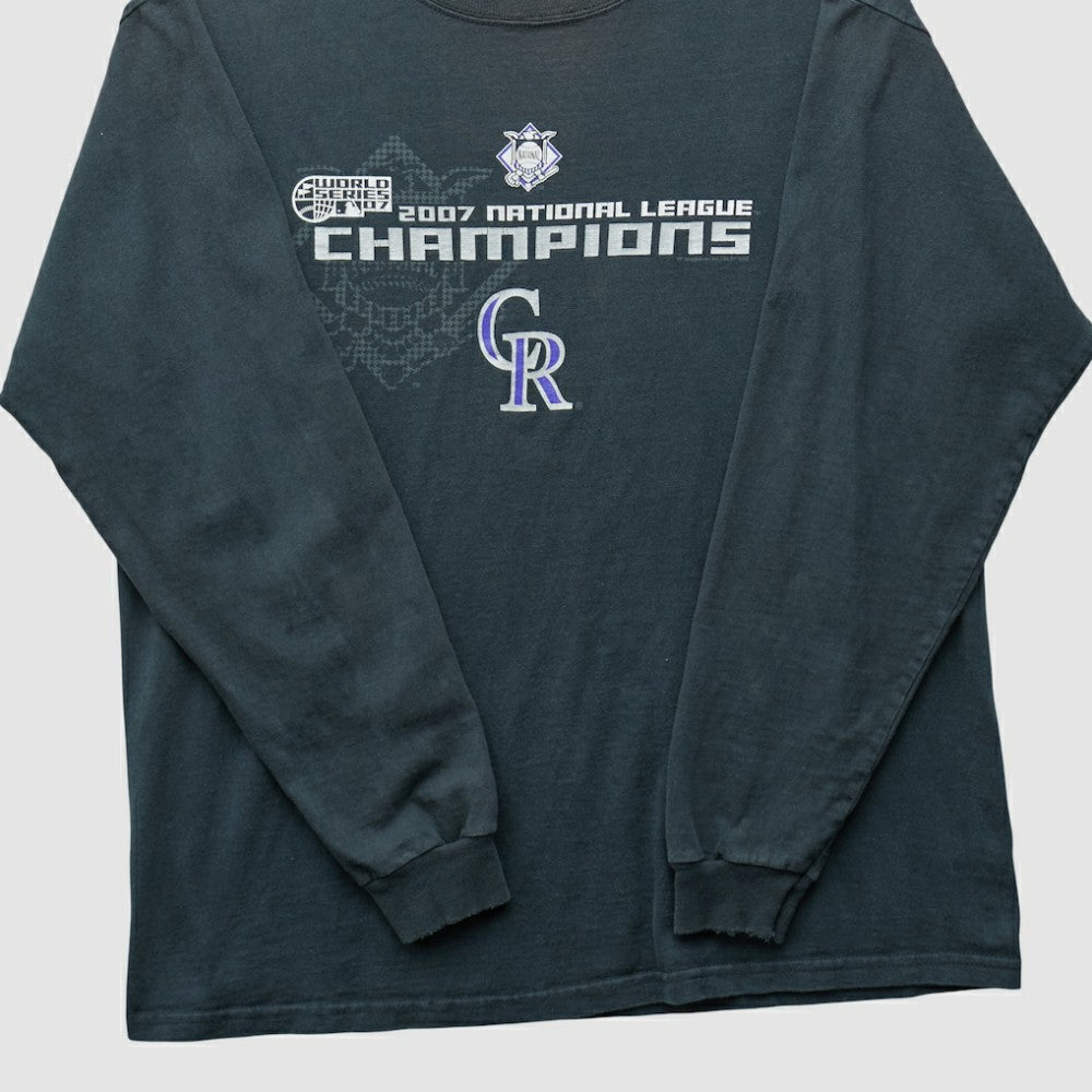 Colorado Rockies Delta 2007 Long Sleeve T-shirt Clearance