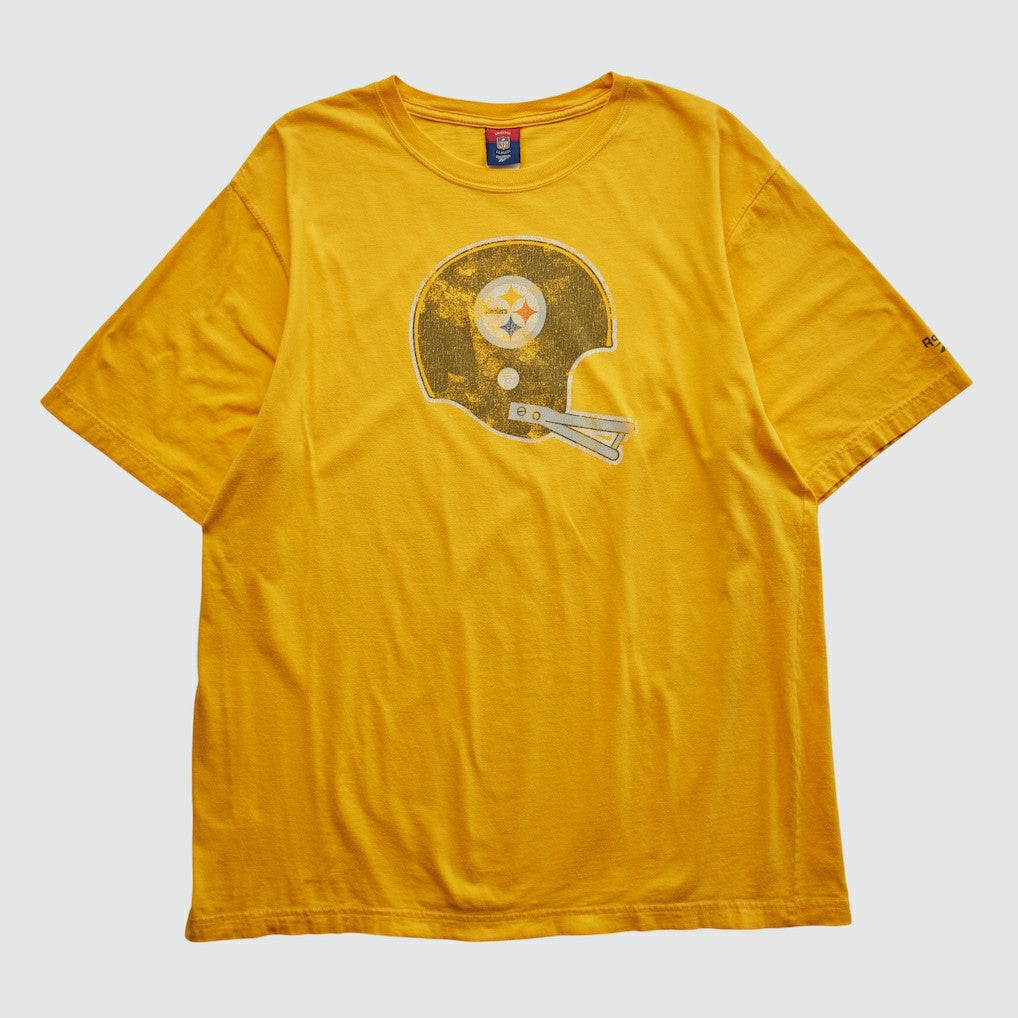 Pittsburgh Steelers Reebok 2000s T-shirt Yellow Vintage - Fanatics