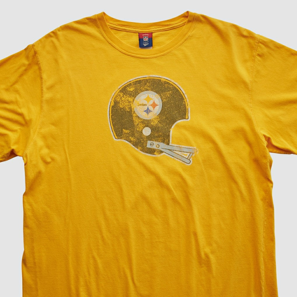 Pittsburgh Steelers Reebok 2000s T-shirt Yellow Vintage - Fanatics