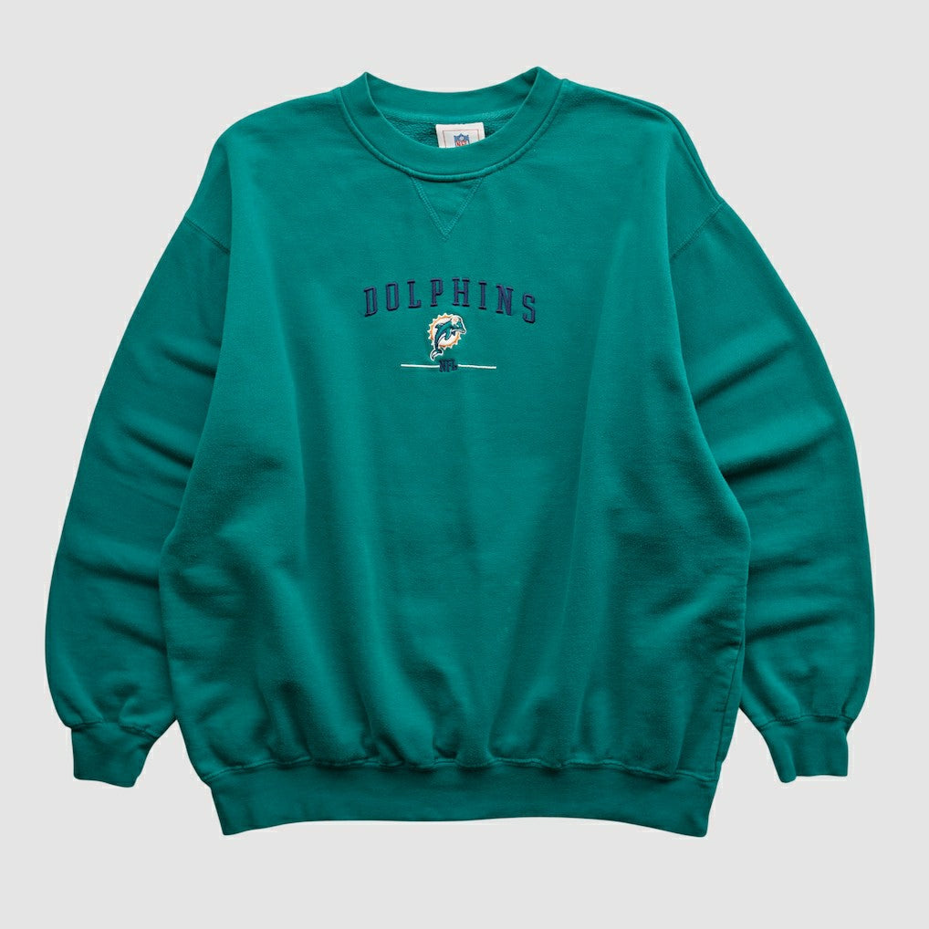 Miami Dolphins NFL 2000s Pullover Sweatshirt Teal Vintage - Fanatics