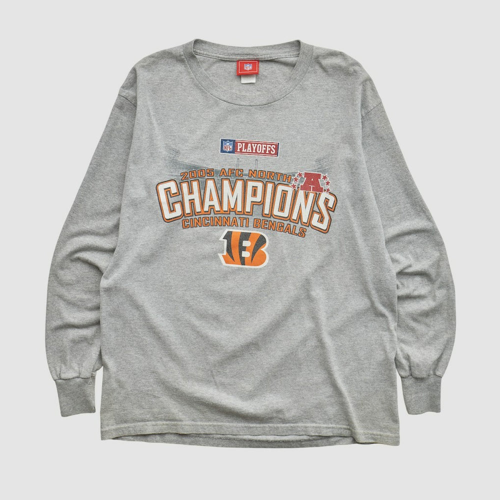Cincinnati Bengals NFL 2005 Long Sleeve T-shirt Heather Gray Vintage - Fanatics