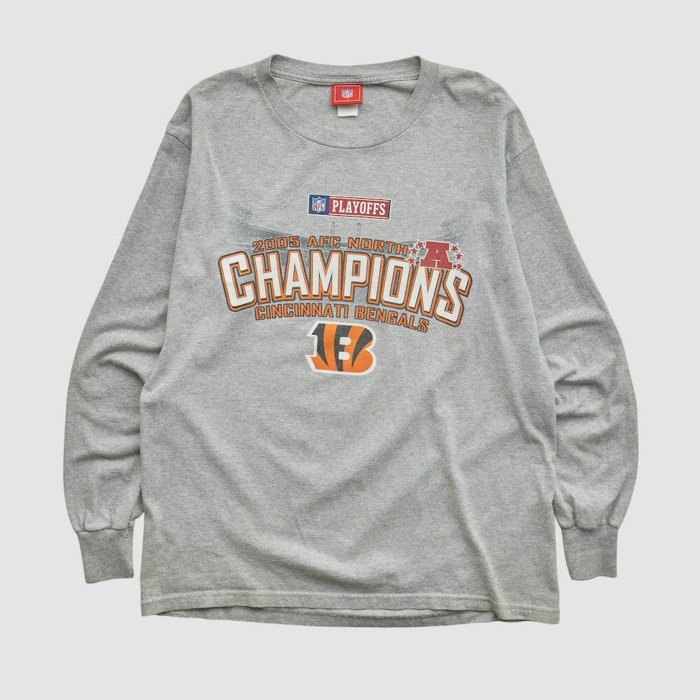 Cincinnati Bengals NFL 2005 Long Sleeve T-shirt Heather Gray Vintage - Fanatics