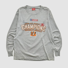 Cincinnati Bengals NFL 2005 Long Sleeve T-shirt Heather Gray Vintage - Fanatics