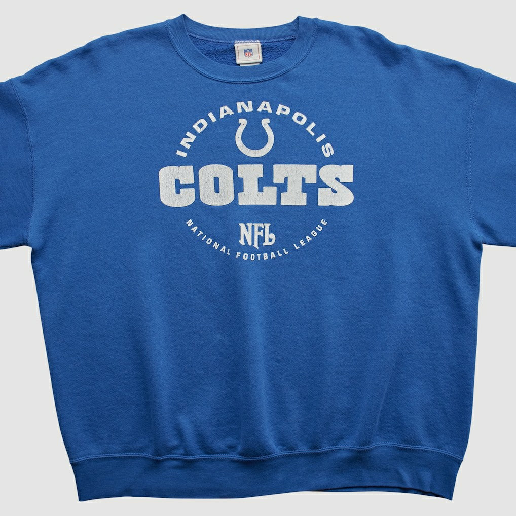Indianapolis Colts NFL 2000s Pullover Sweatshirt Blue Vintage - Fanatics