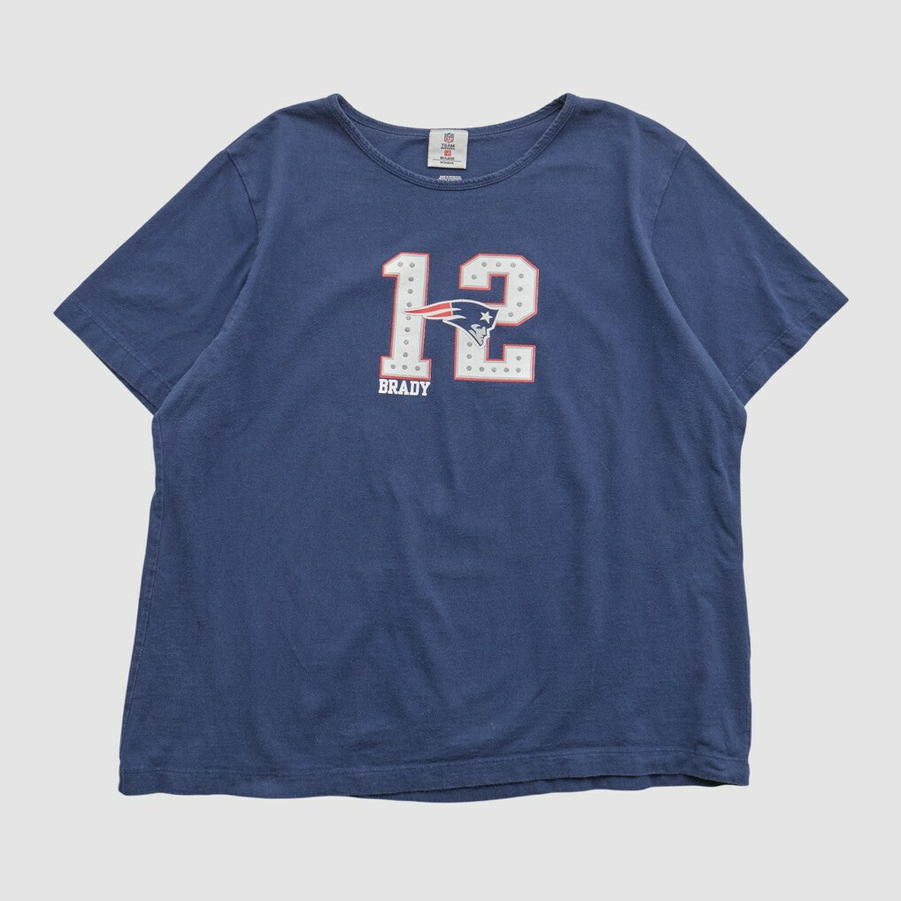 New England Patriots NFL 2000s T-shirt Navy Vintage - Fanatics