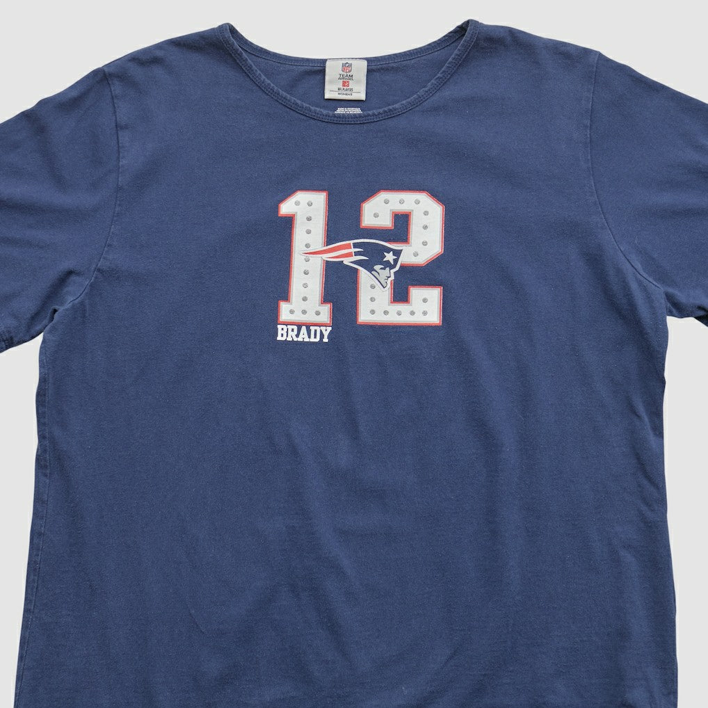 New England Patriots NFL 2000s T-shirt Navy Vintage - Fanatics
