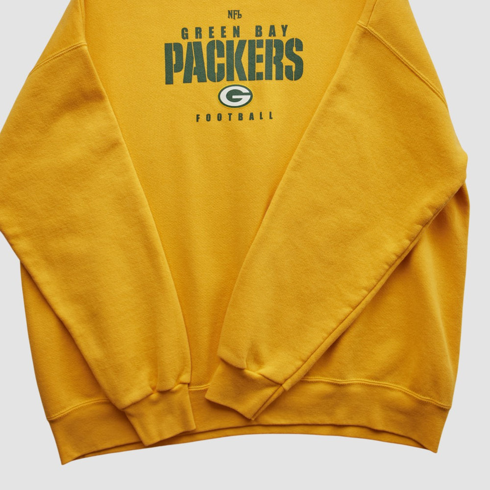Green Bay Packers NFL 2000s Pullover Sweatshirt Yellow Vintage - Fanatics