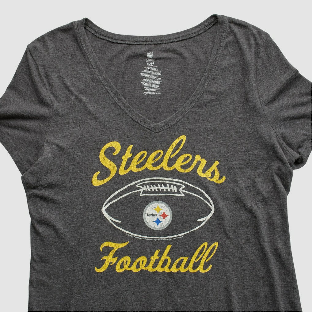 Pittsburgh Steelers NFL 2010s T-shirt Dark Heather Gray Vintage - Fanatics
