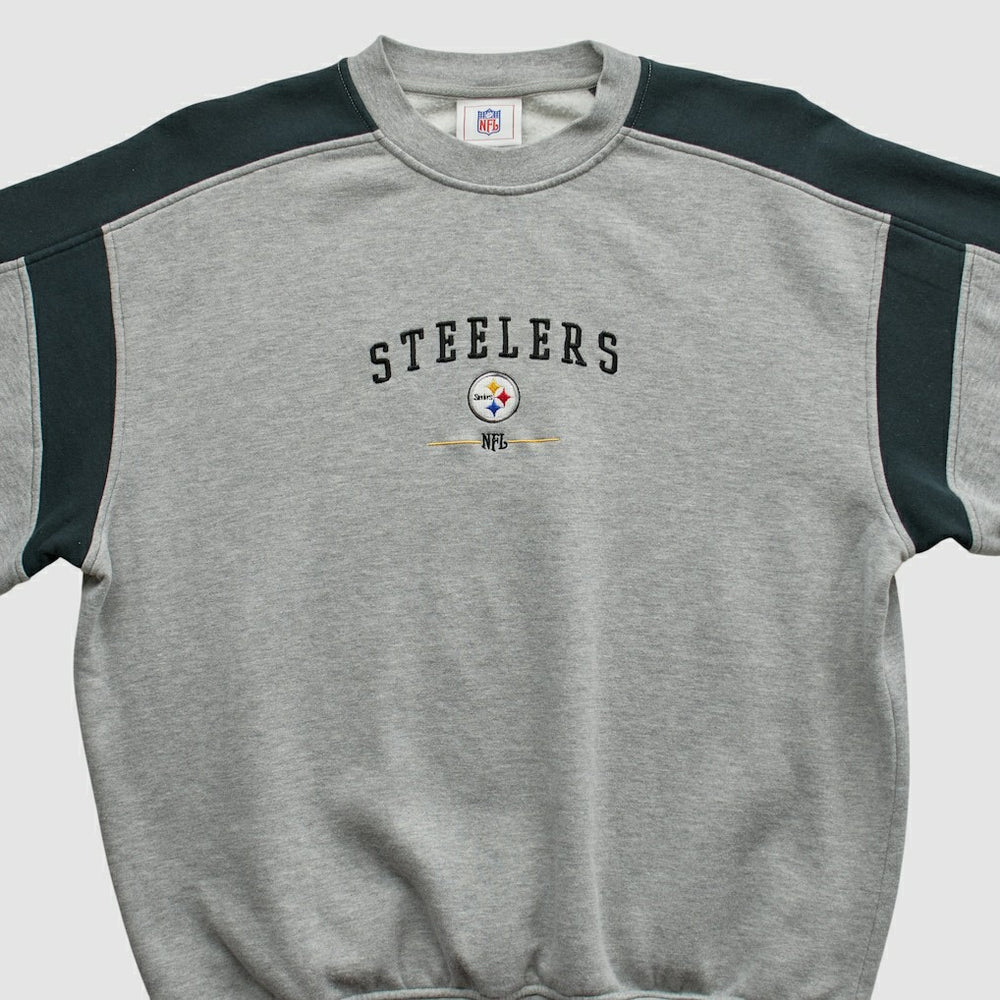 Pittsburgh Steelers NFL 2000s Pullover Sweatshirt Heather Gray Vintage - Fanatics