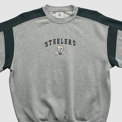 Pittsburgh Steelers NFL 2000s Pullover Sweatshirt Heather Gray Vintage - Fanatics