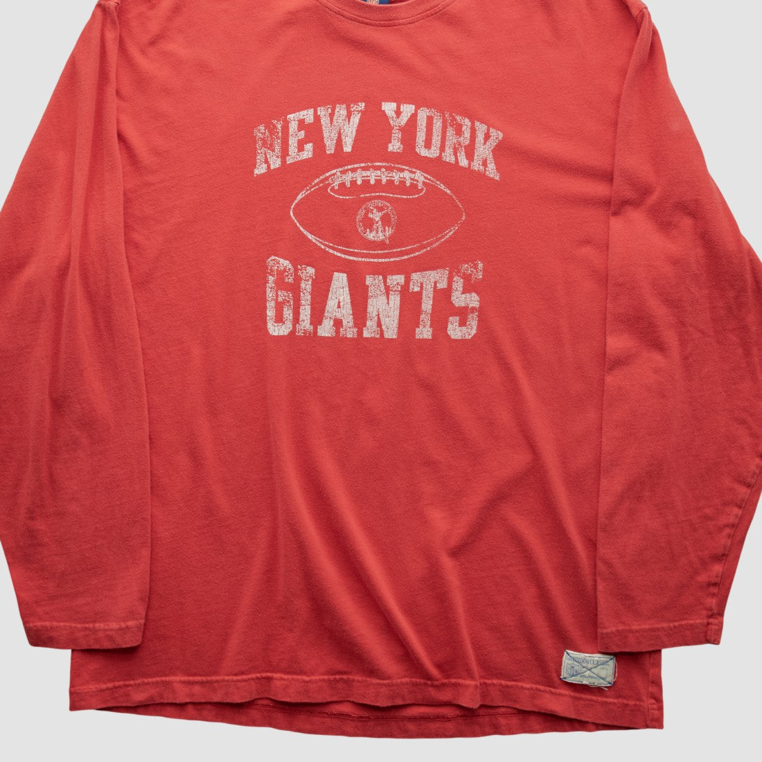 New York Giants Reebok 2000s Long Sleeve T-shirt Red Vintage - Fanatics