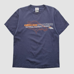 Denver Broncos NFL 2010s T-shirt Navy Vintage - Fanatics