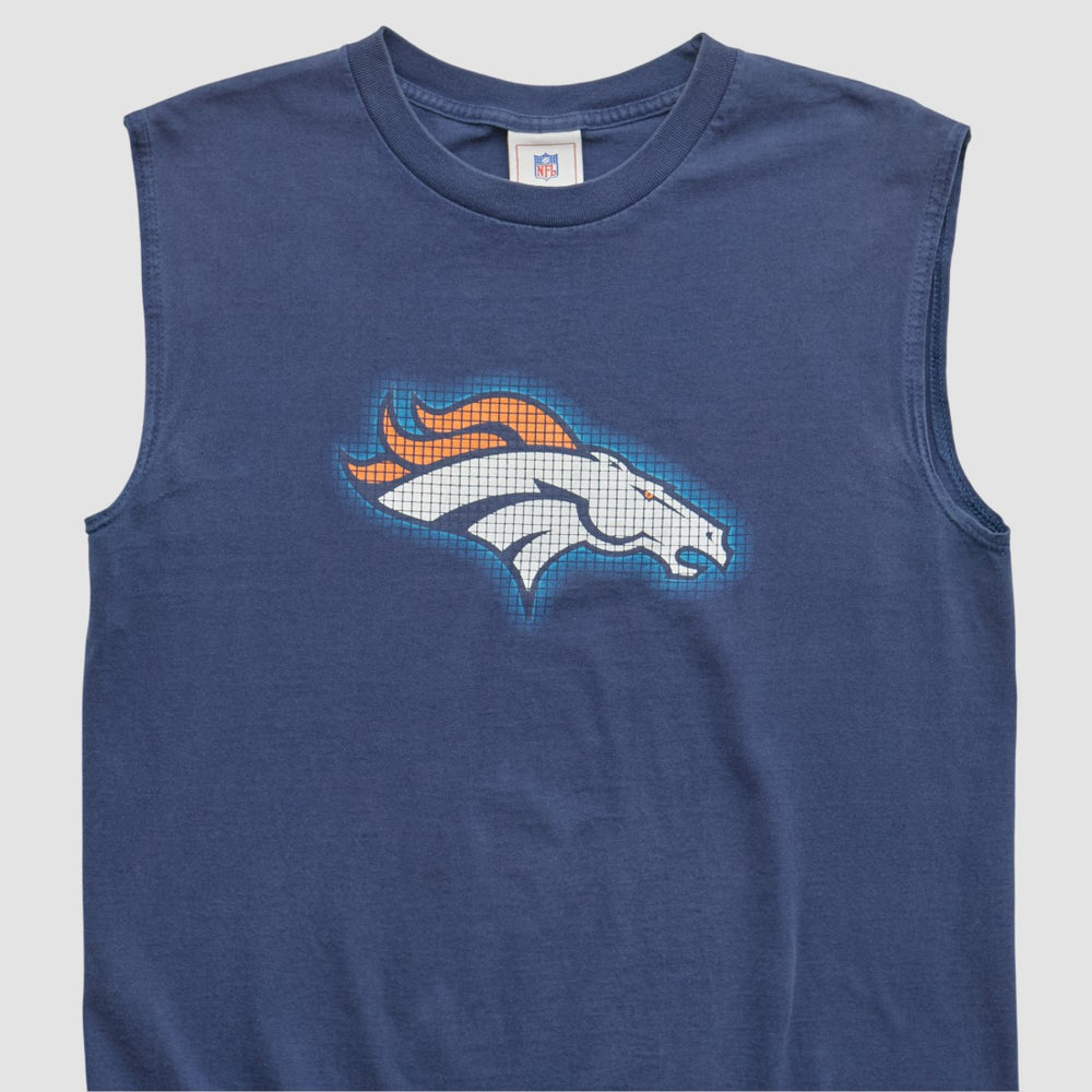 Denver Broncos NFL 2000s Tank Navy Vintage - Fanatics