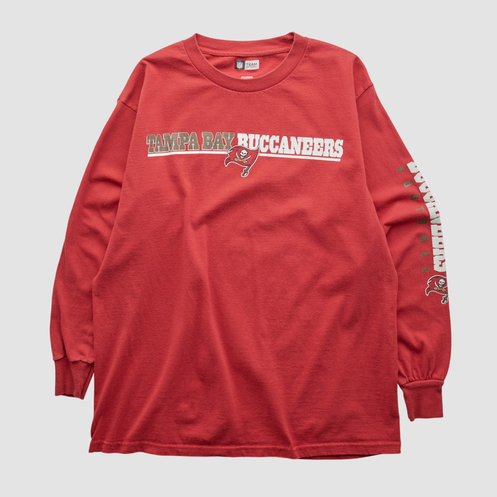 Tampa Bay Buccaneers NFL 2010s Long Sleeve T-shirt Red Vintage - Fanatics