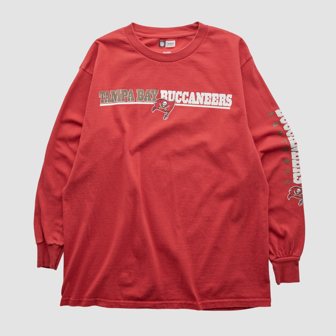 Tampa Bay Buccaneers NFL 2010s Long Sleeve T-shirt Red Vintage - Fanatics