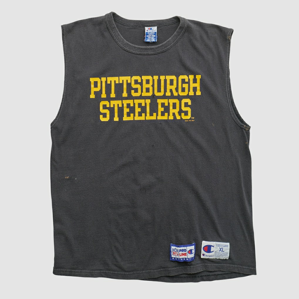 Pittsburgh Steelers Champion 1994 Tank Black Vintage - Fanatics