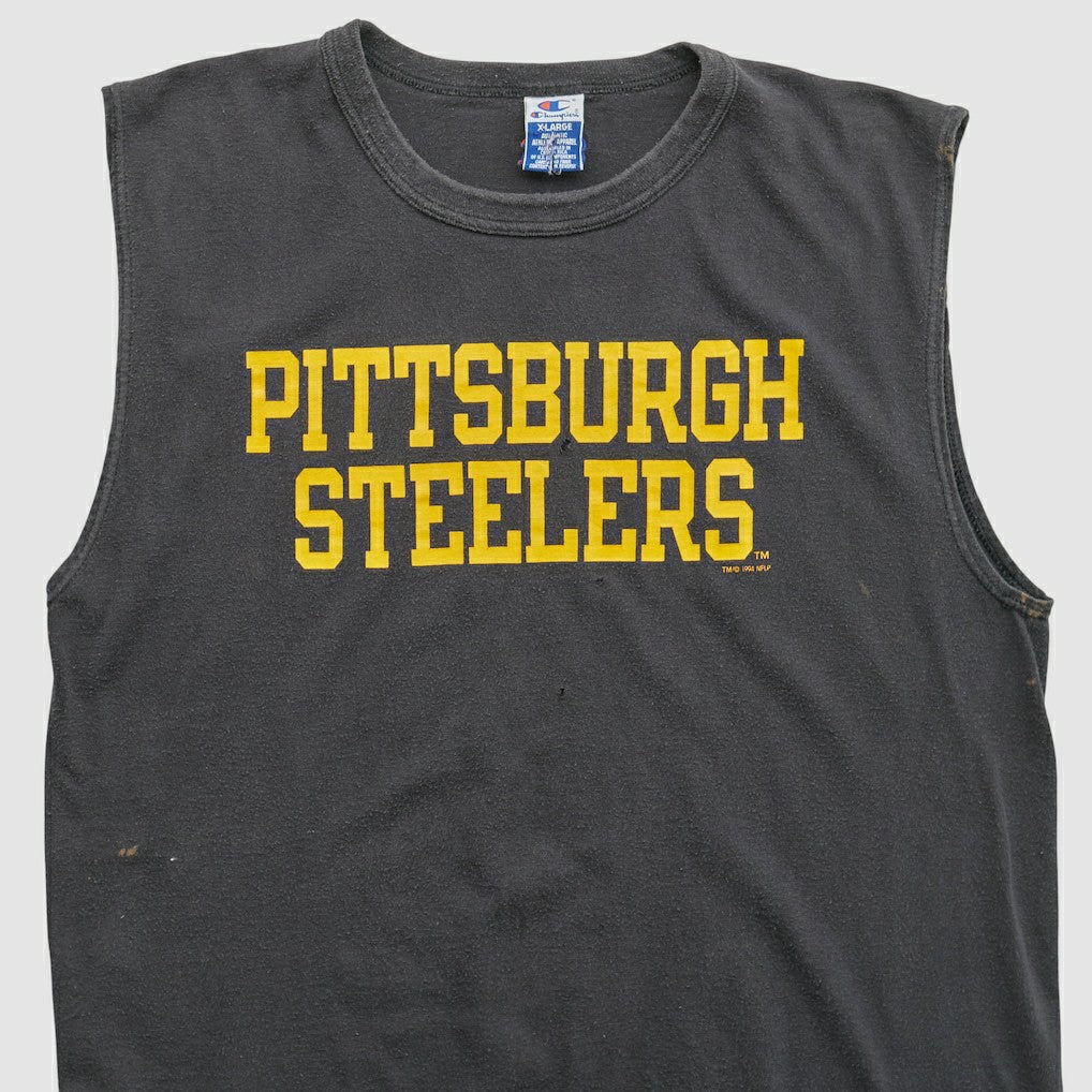 Pittsburgh Steelers Champion 1994 Tank Black Vintage - Fanatics