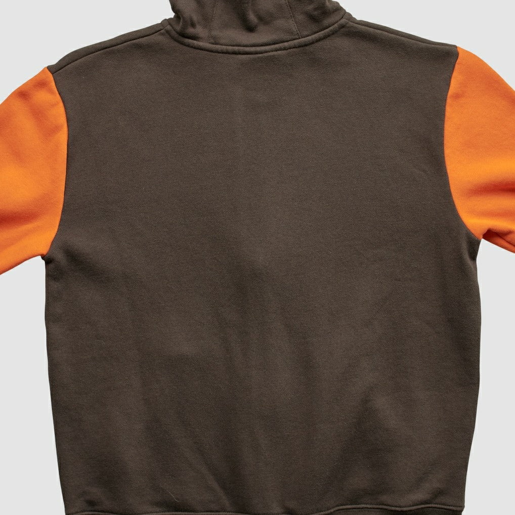 Cleveland Browns NFL 2010s Hooded Full Zip Sweatshirt Brown Yth XL Real Vintage - Fanatics
