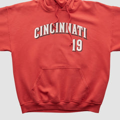 Cincinnati Reds Genuine Merchandise 2000s Hooded Pullover Sweatshirt Lifestyle