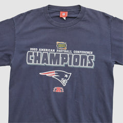 New England Patriots NFL 2003 T-shirt Navy Vintage - Fanatics