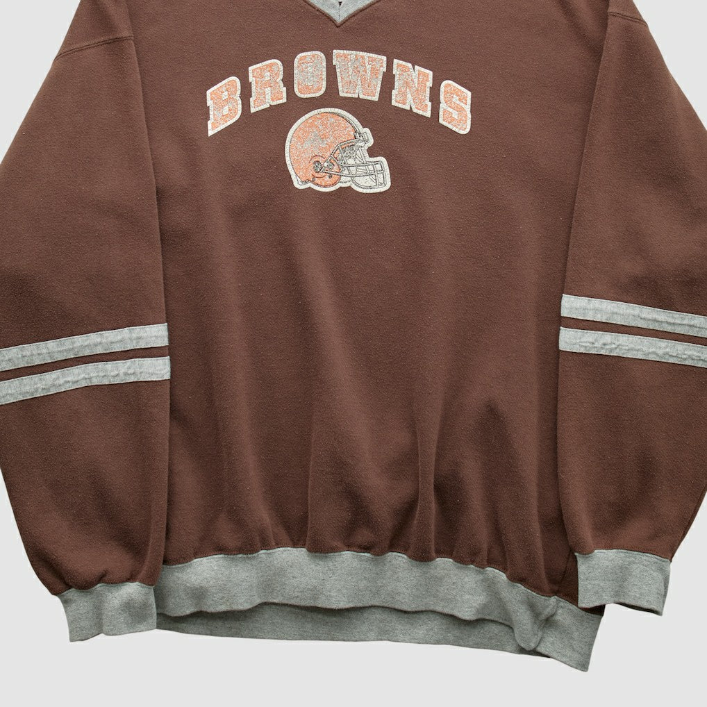 Cleveland Browns NFL 2000s Pullover Sweatshirt Brown Vintage - Fanatics
