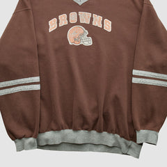 Cleveland Browns NFL 2000s Pullover Sweatshirt Brown Vintage - Fanatics