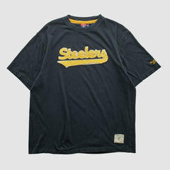 Pittsburgh Steelers Reebok 2000s T-shirt Black Vintage - Fanatics