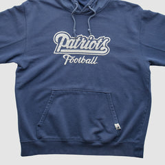 New England Patriots NFL 2000s Hooded Pullover Sweatshirt Navy Vintage - Fanatics