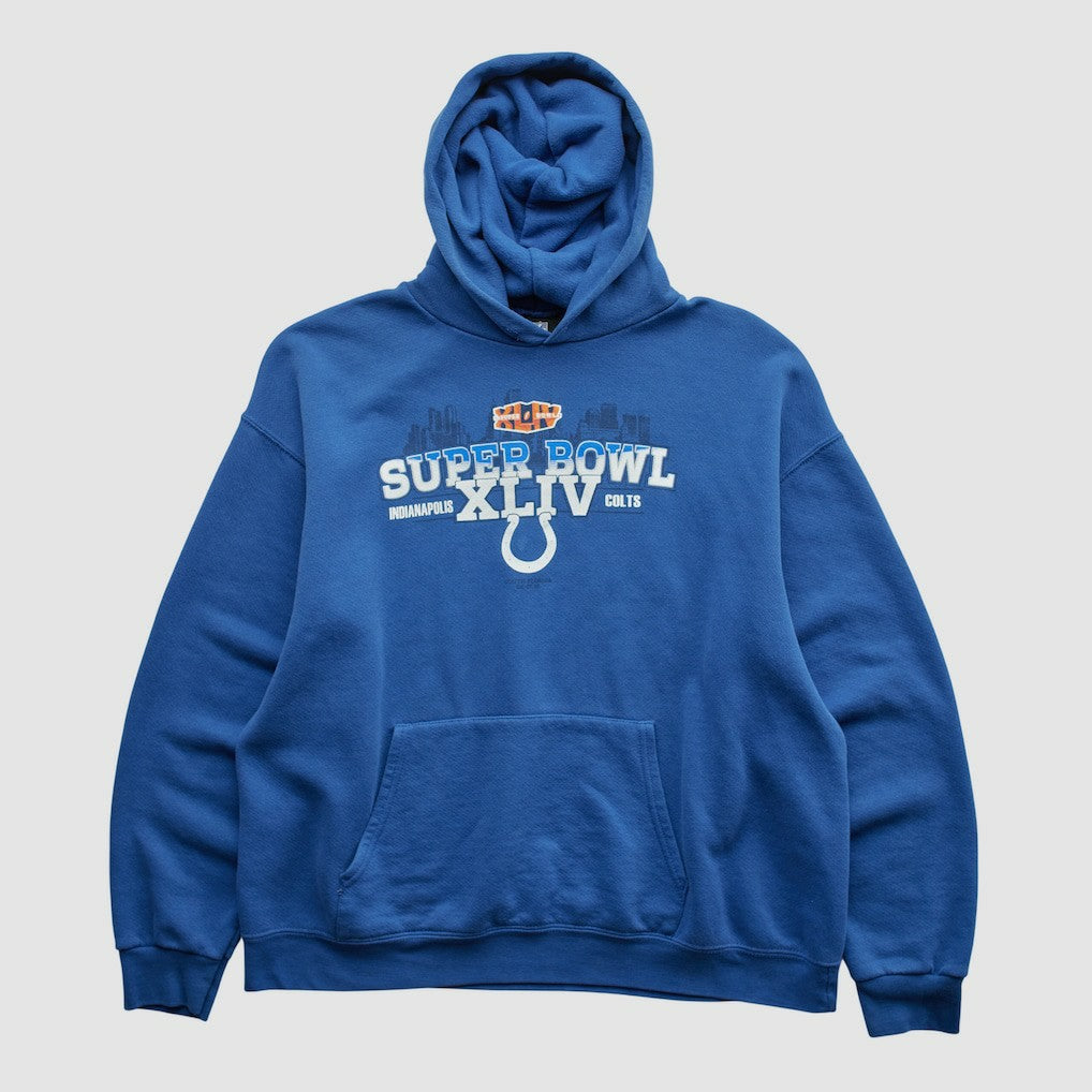 Indianapolis Colts NFL 2010 Hooded Pullover Sweatshirt Blue Vintage - Fanatics