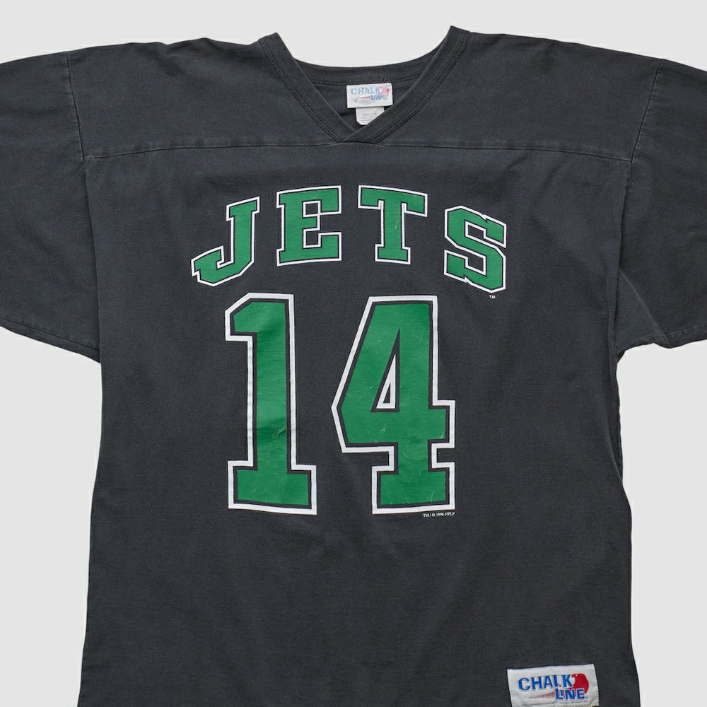 New York Jets Chalk Line 90s T-shirt Black Vintage - Fanatics
