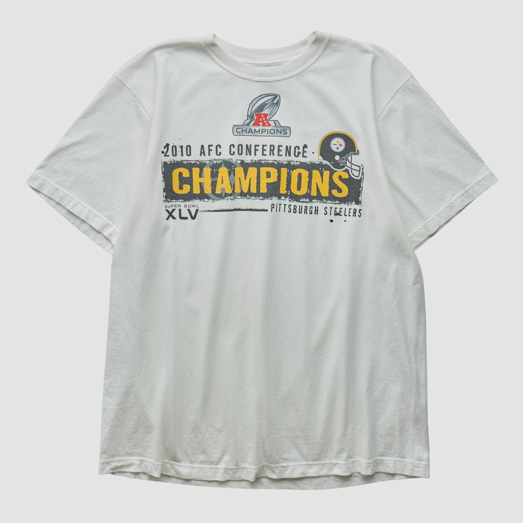 Pittsburgh Steelers Reebok 2010 T-shirt White Vintage - Fanatics