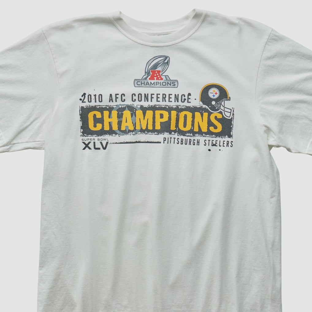 Pittsburgh Steelers Reebok 2010 T-shirt White Vintage - Fanatics