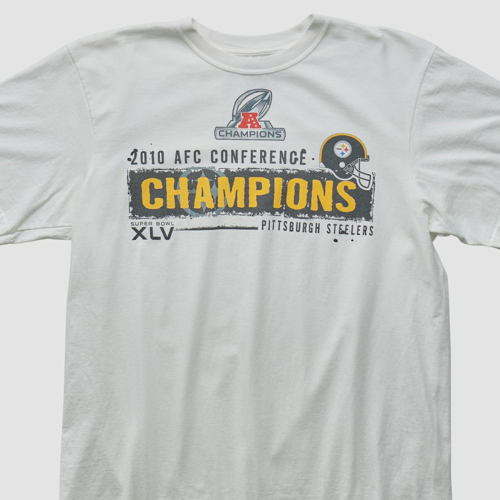 Pittsburgh Steelers Reebok 2010 T-shirt White Vintage - Fanatics