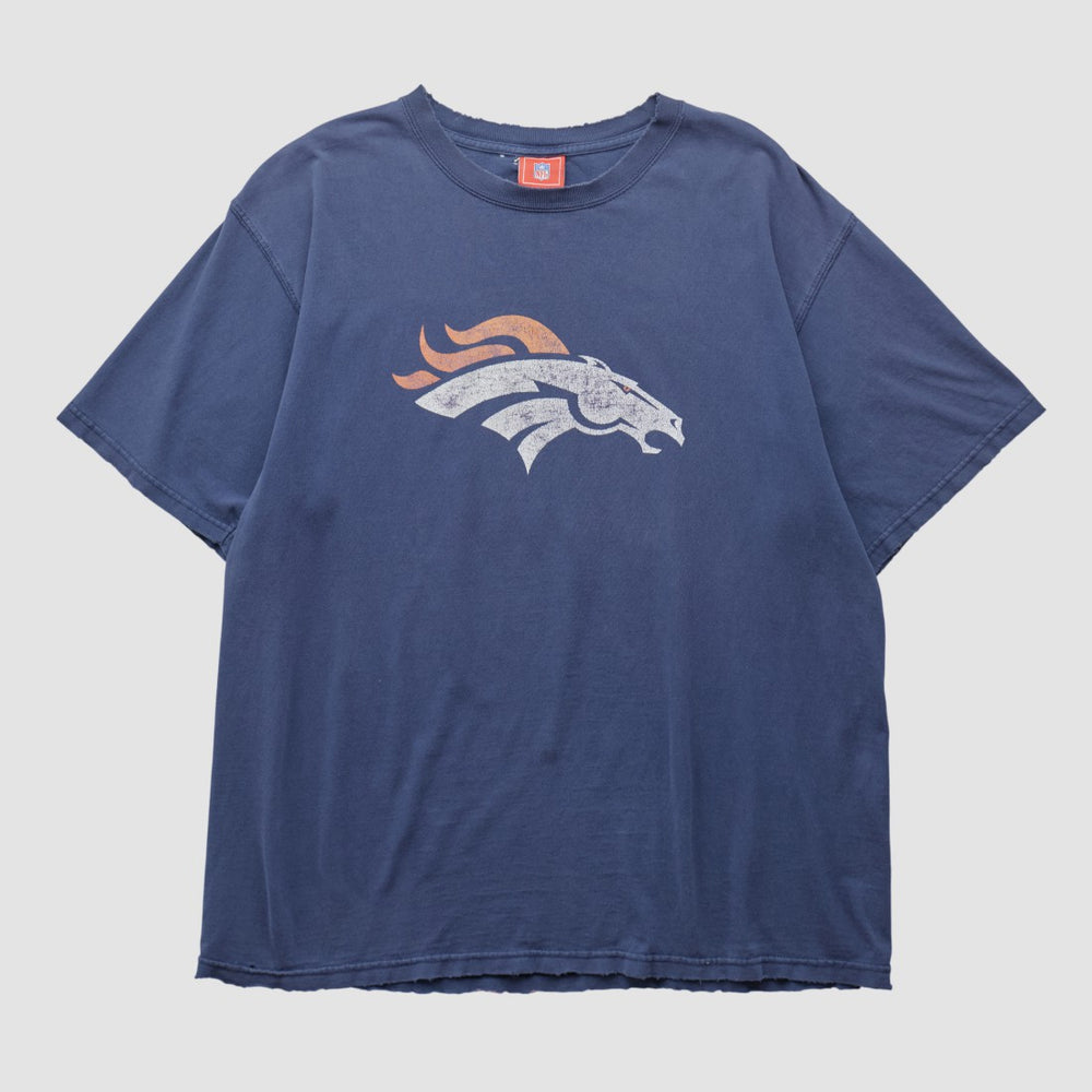 Denver Broncos NFL 2000s T-shirt Navy Vintage - Fanatics