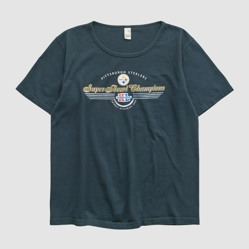 Pittsburgh Steelers Anvil 2006 T-shirt Navy Vintage - Fanatics