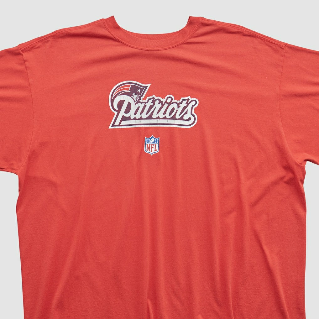 New England Patriots Reebok 2000s T-shirt Red Vintage - Fanatics