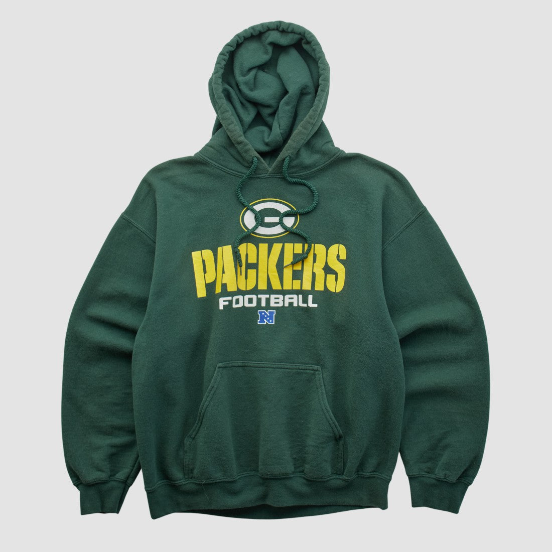Green Bay Packers NFL 2000s Hooded Pullover Sweatshirt Green Vintage - Fanatics