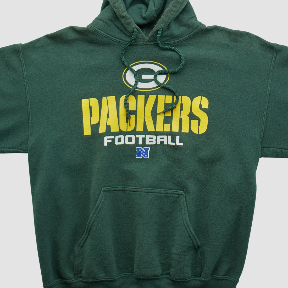 Green Bay Packers NFL 2000s Hooded Pullover Sweatshirt Green Vintage - Fanatics