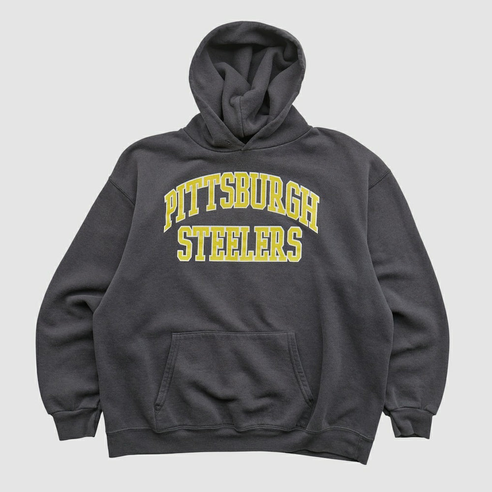 Pittsburgh Steelers NFL 2000s Hooded Pullover Sweatshirt Black Vintage - Fanatics