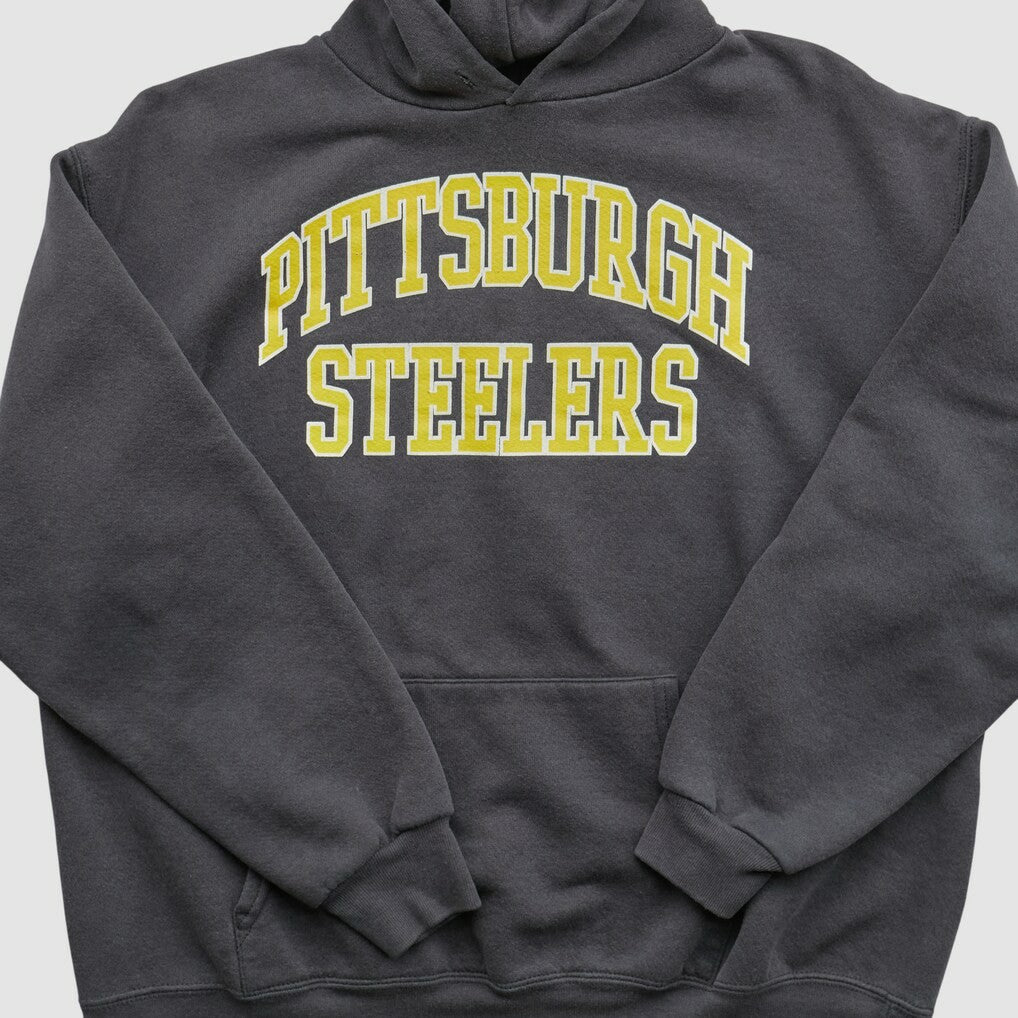 Pittsburgh Steelers NFL 2000s Hooded Pullover Sweatshirt Black Vintage - Fanatics
